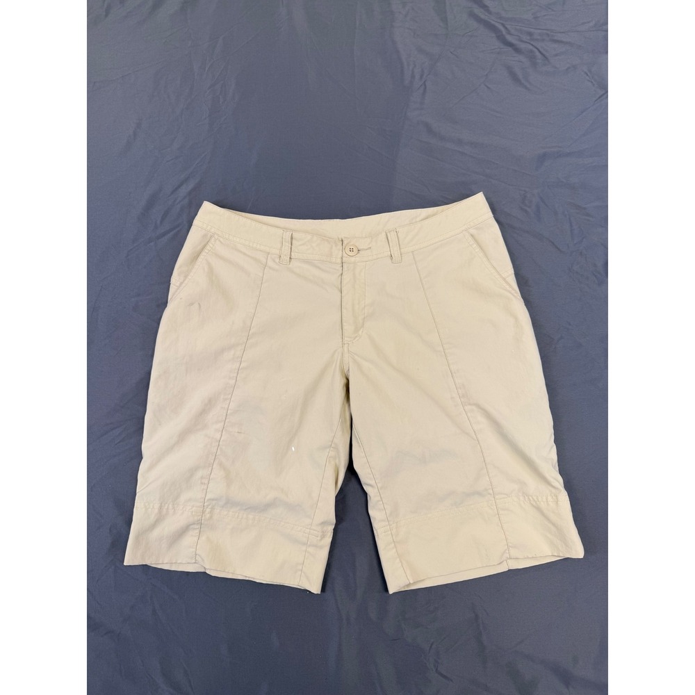 Distressed Patagonia Womens‎ Tan Hiking Shorts Nylon Blend Size 8 Style 57817S8